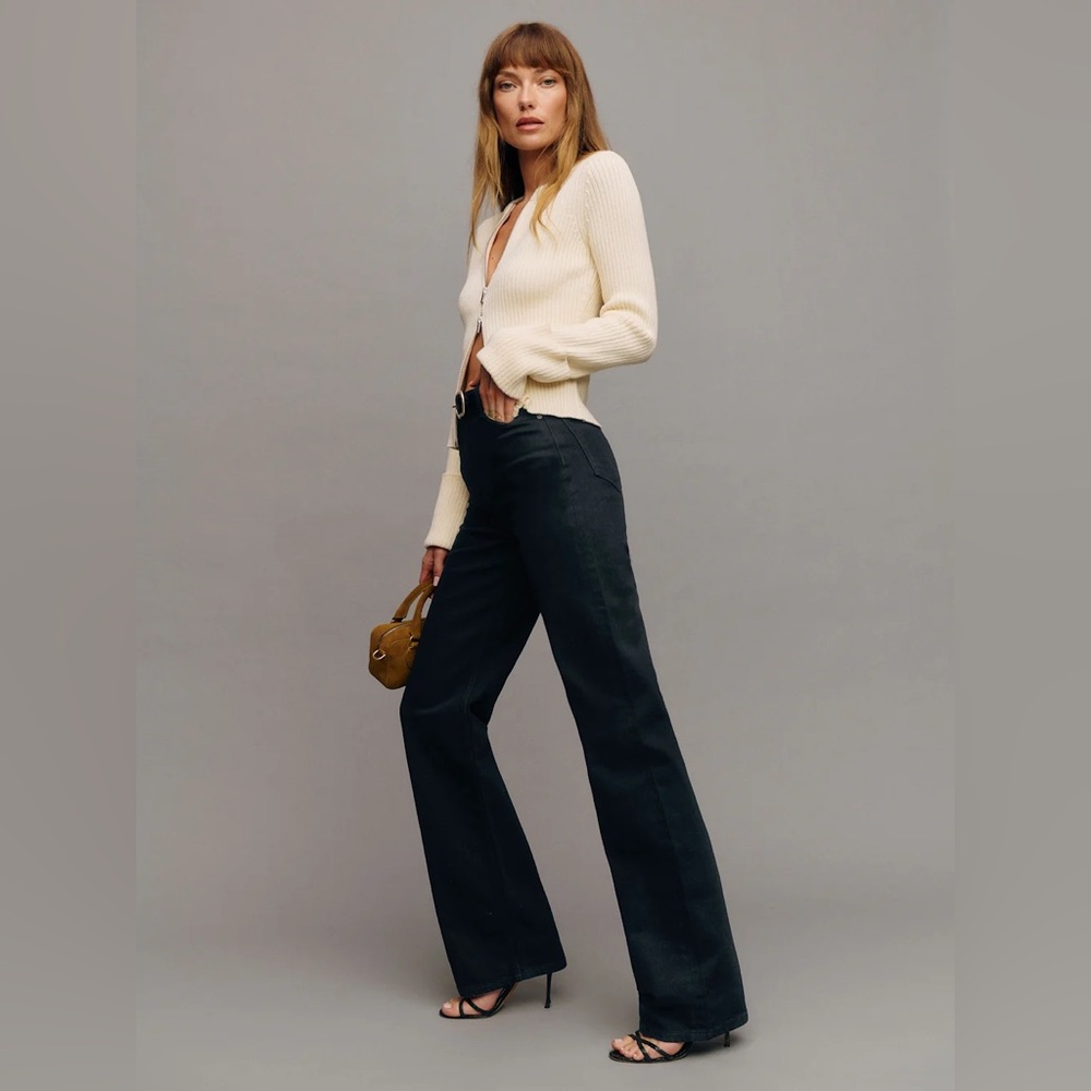 Reformation Wilder Stretch High Rise Wide Leg Jeans - Picture 7 of 14